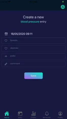 Game screenshot Blood pressure measure diary apk