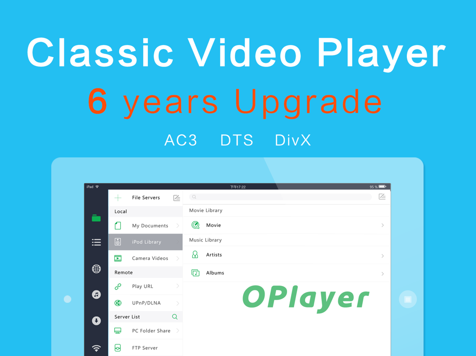 #1. video player - OPlayerHD Lite (iOS) Podle: Suzhou Totoro Network Technology Co., Ltd.
