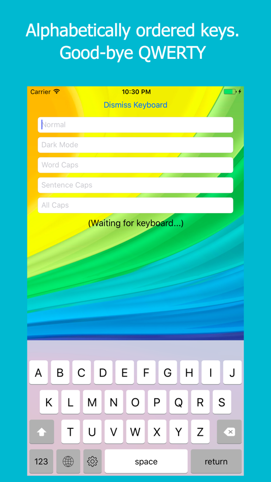 #1. ABC Keyboard - Alphabetic Keys (iOS) 由: Akhil Karun