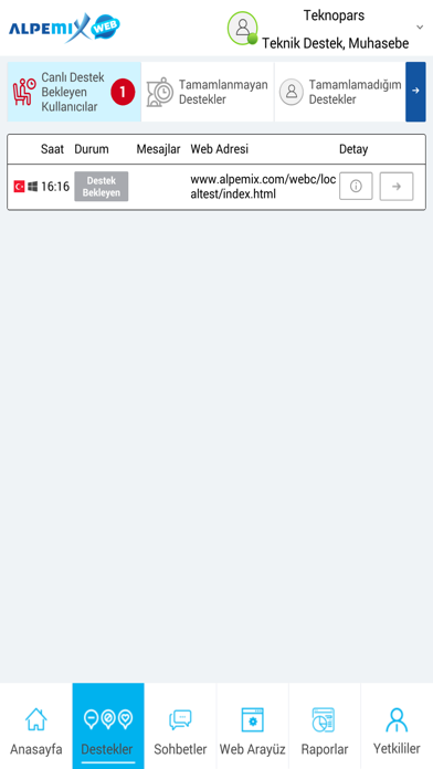 Screenshot #3 pour Canlı destek - alpemixWeb