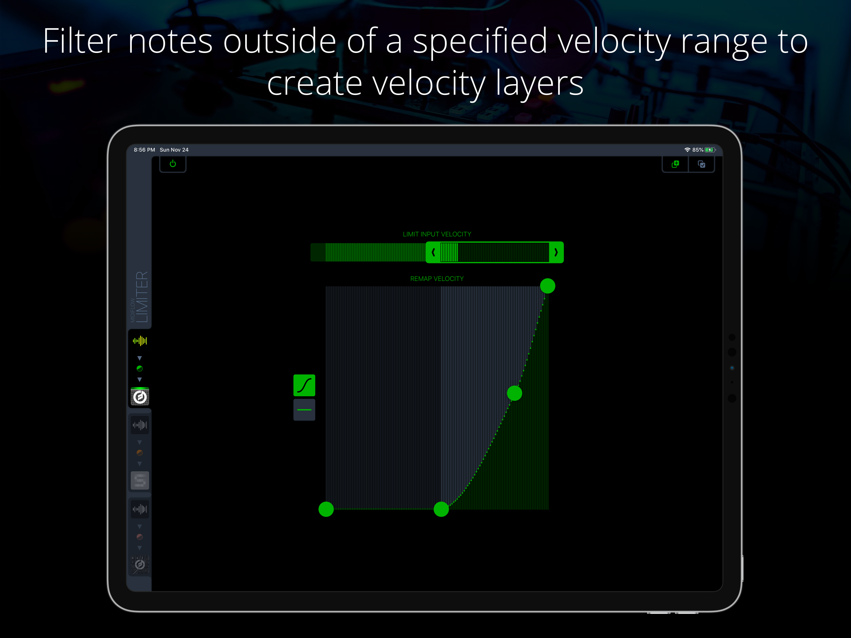 Midiflow Limiter (Audiobus) screenshot 6