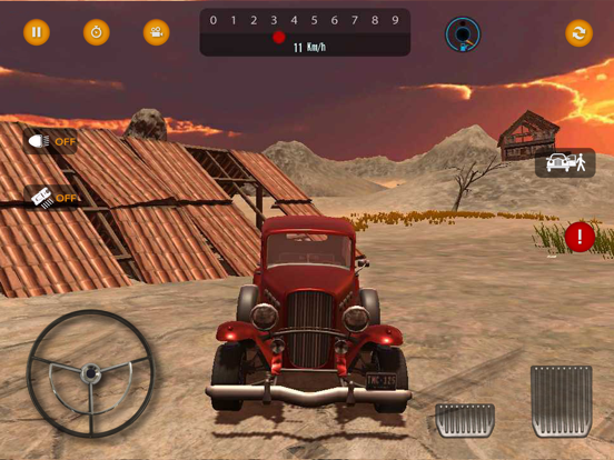 Retro Car Simulator iPad screenshot