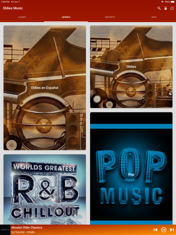 Oldies Music Radio App iPad screenshot 5 - Music app