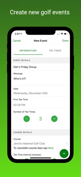 Game screenshot Social Tee Time hack