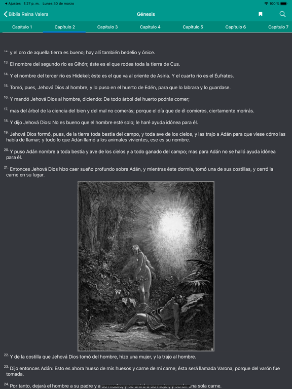 Biblia Reina Valera Ilustrada iPad screenshot 5 - Lifestyle app