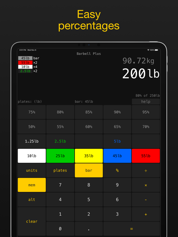 Barbell Plus iPad screenshot 4 - Health & Fitness app