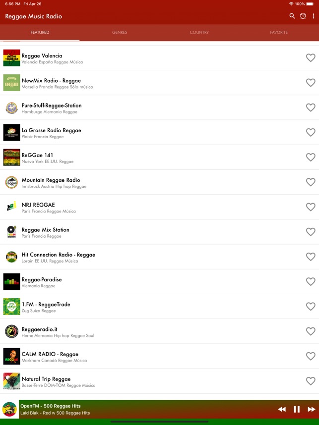 Reggae Music Radio app」をApp Storeで