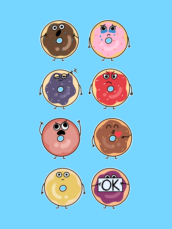 Screenshot #5 pour Cute Donuts Stickers