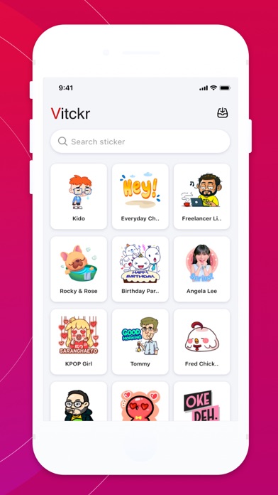 Vidio Stickers for WhatsAppのおすすめ画像2