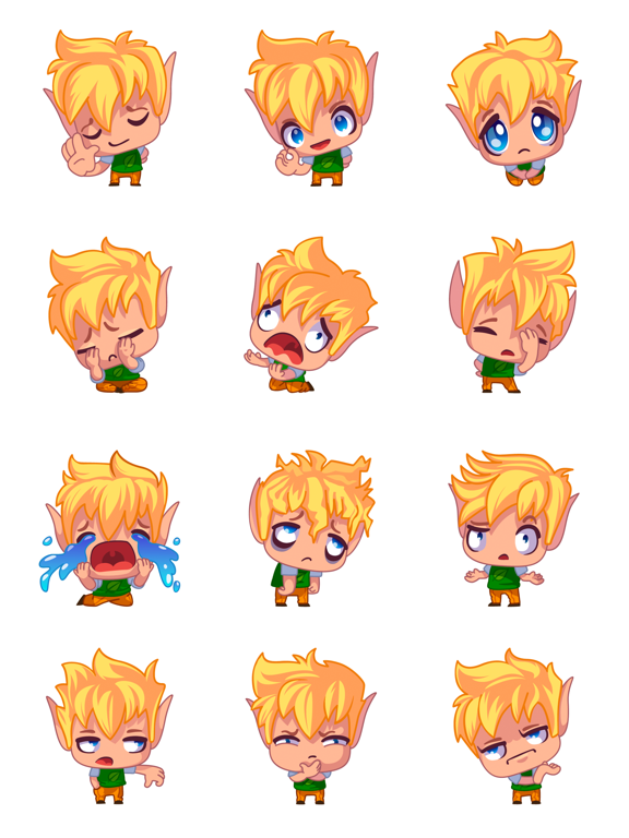 Screenshot #5 pour Blonde Elf Stickers