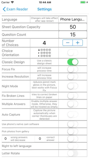 Exam Reader-Optical Test Grade screenshot 2