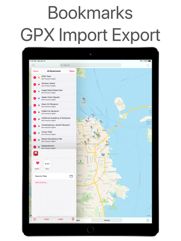 Maps+ iPad screenshot 2 - Navigation app
