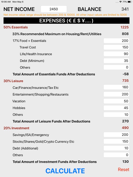 Salary Budget Calculator