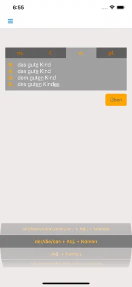 Game screenshot German Adjective Endings apk