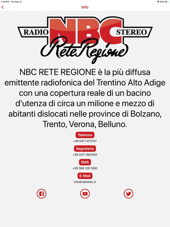 RadioNBC iPad screenshot