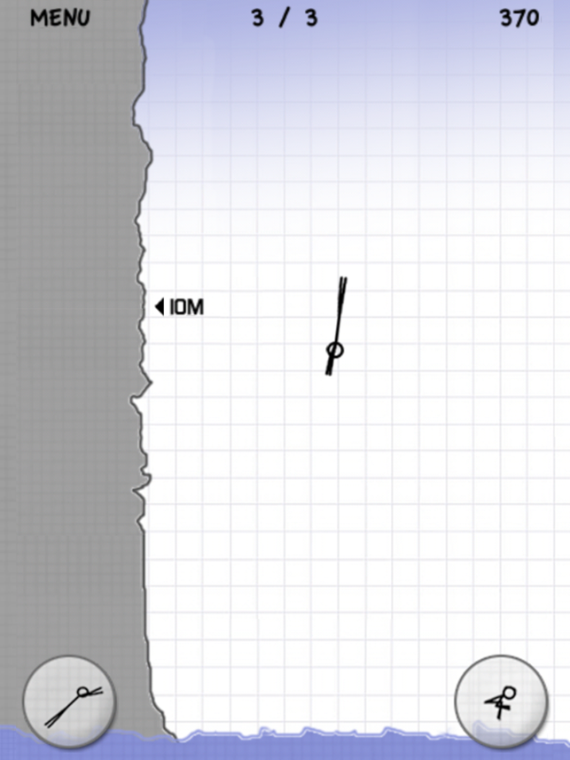 ‎Stickman Cliff Diving Screenshot