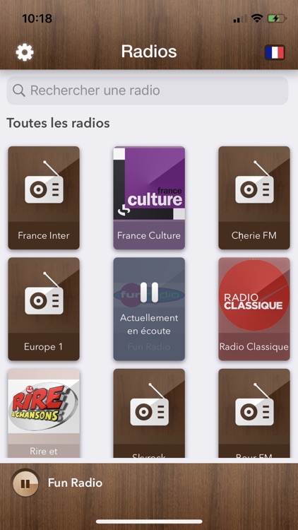 French Radio player