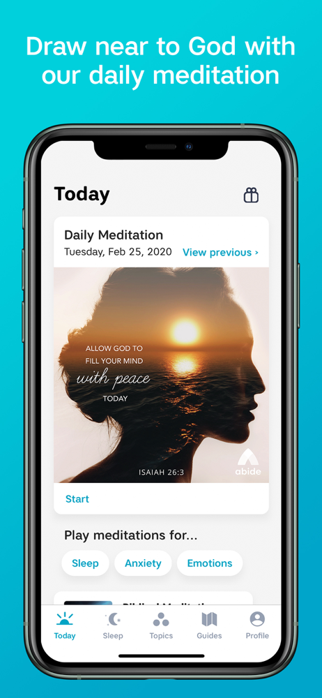 Abide Sleep Pray Meditation Overview Apple App Store Us