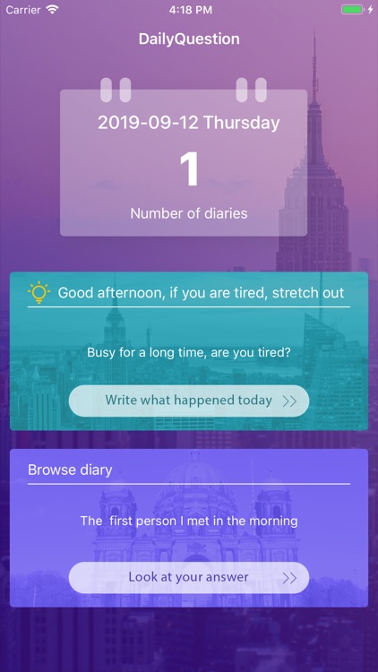 DailyQuestion:Write Diary