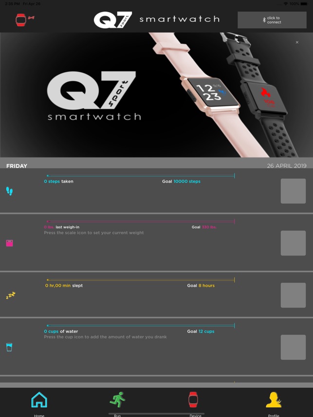 Slip sko ebbe tidevand sav Q7 Sport Smartwatch on the App Store