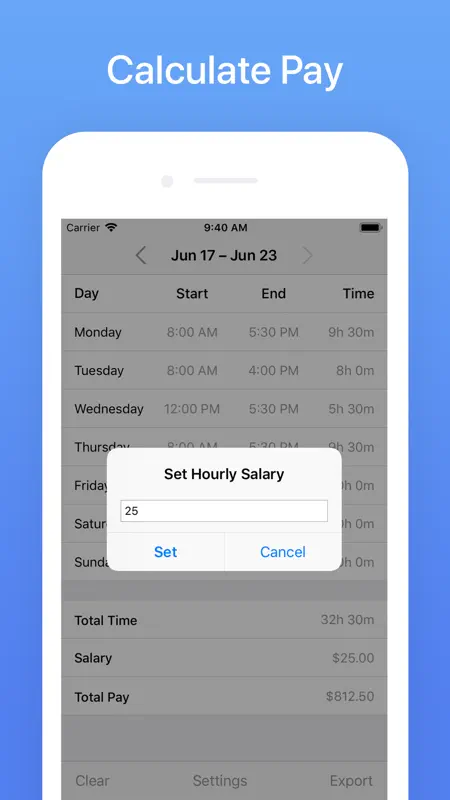 Hours Tracker: Time Calculator screenshot 3 of 6