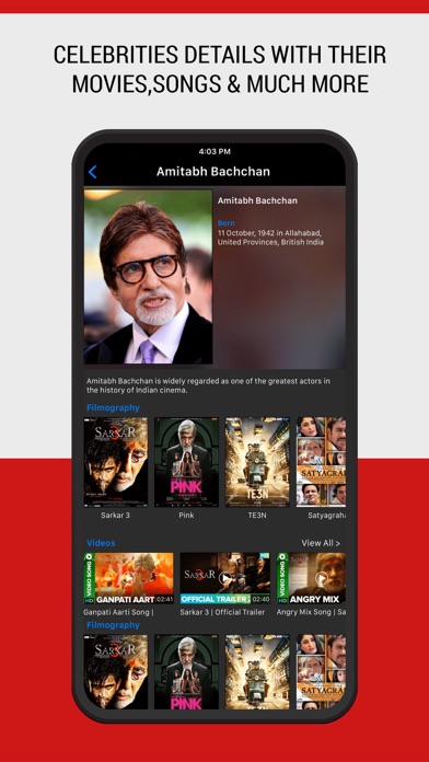 IndiaTVShowz - Bollywood App Screenshot