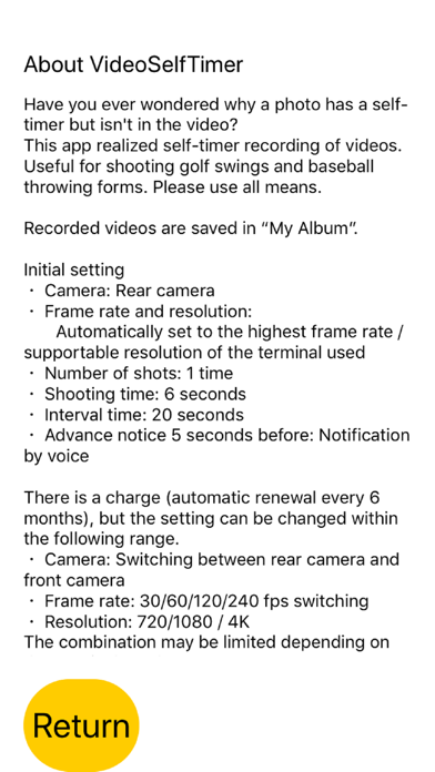 Screenshot #3 pour VideoSelfTimer