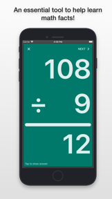 mathCards ÷ x + - screenshot