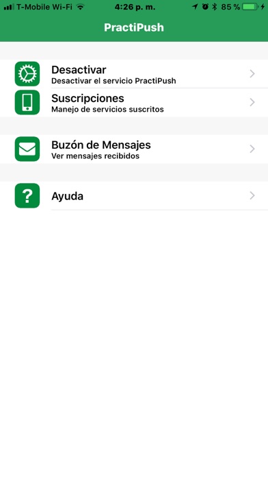 Screenshot #1 pour PractiPush Multicliente