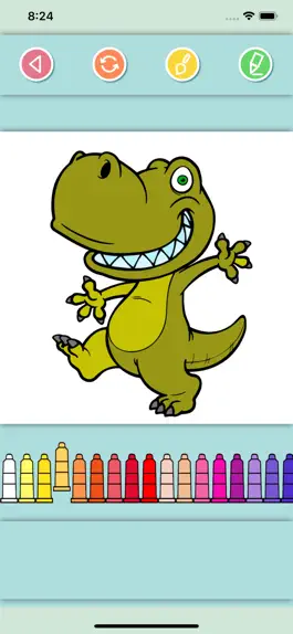Game screenshot Dino Coloring Pages for Kids mod apk