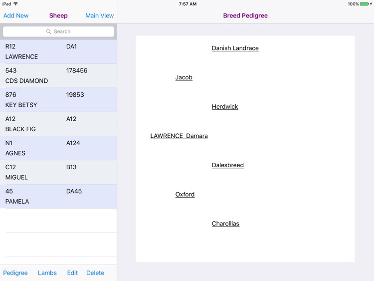 Sheep Pedigree Database screenshot-3