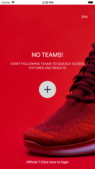 SAAS Sports Association Screenshot