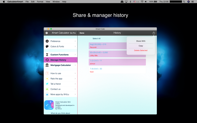 Xmart Calculator Mini -Desktop(圖8)-速報App
