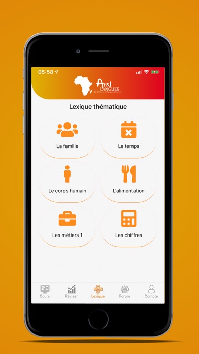 Afrilangues officiel Screenshot
