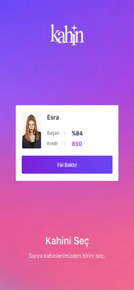 Game screenshot Kahin - Gerçek Falcılar,Sohbet apk