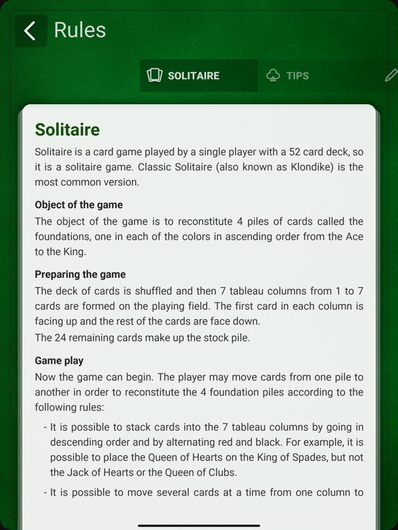 Screenshot #4 for Solitaire (Klondike) +