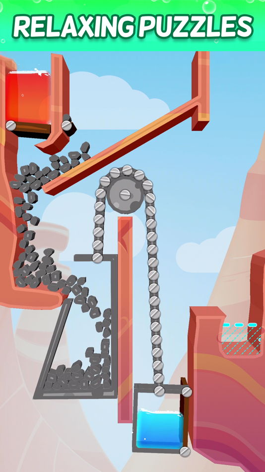 #5. Splash Canyon - Water Puzzles (iOS) By: Lion Studios