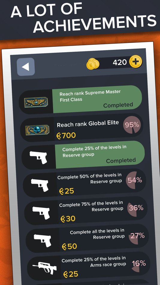 #4. Ultimate Quiz for CS:GO & CS2 (iOS) Bởi: GOECORUSH Media, s. r. o.