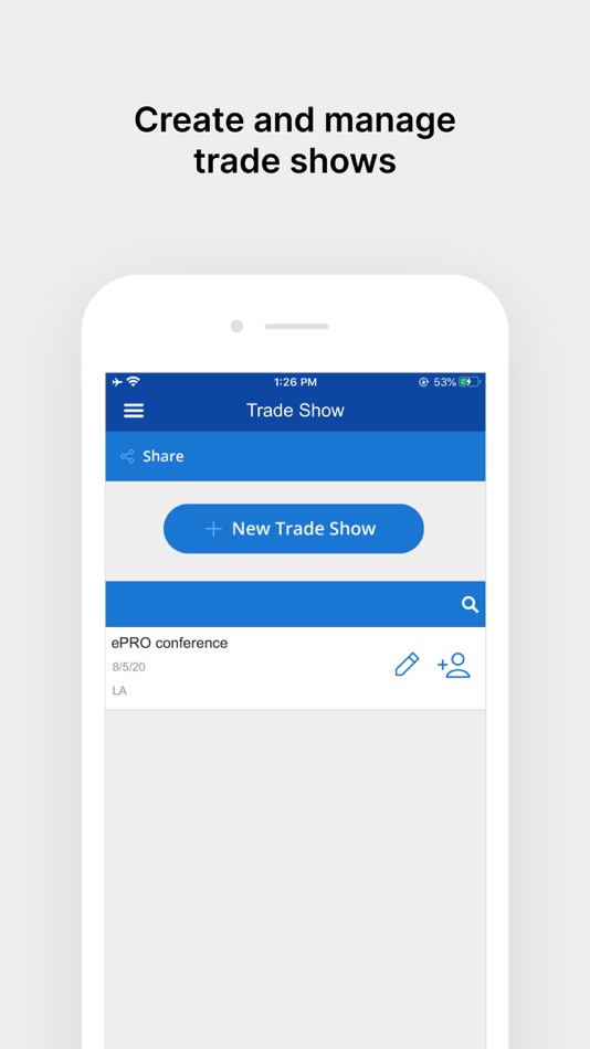 Trade Show Lead Collection App - 1.8 - (iOS)
