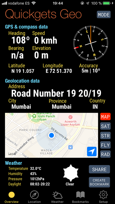 Quickgets Geo: geodata widgetsのおすすめ画像1