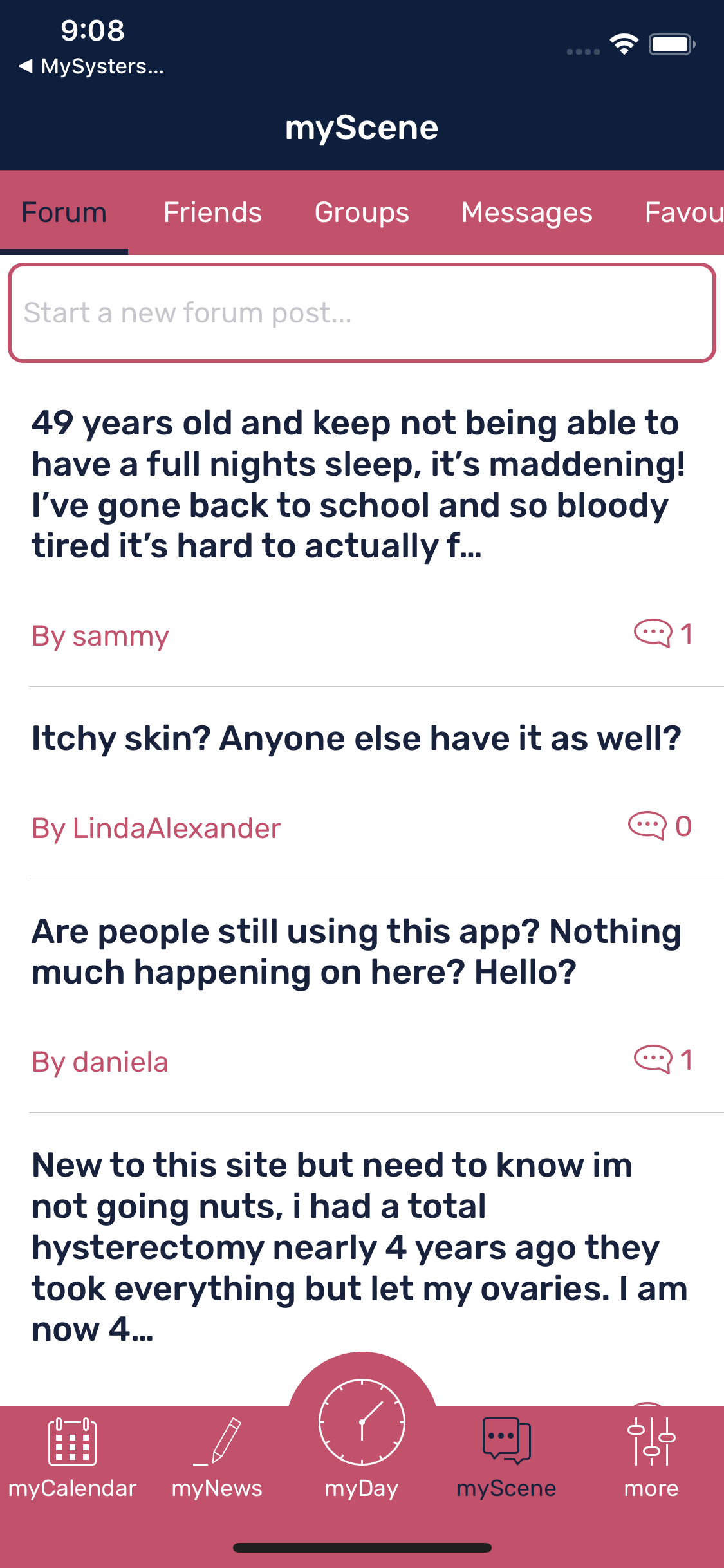 mySysters Symptoms Tracker screenshot 4