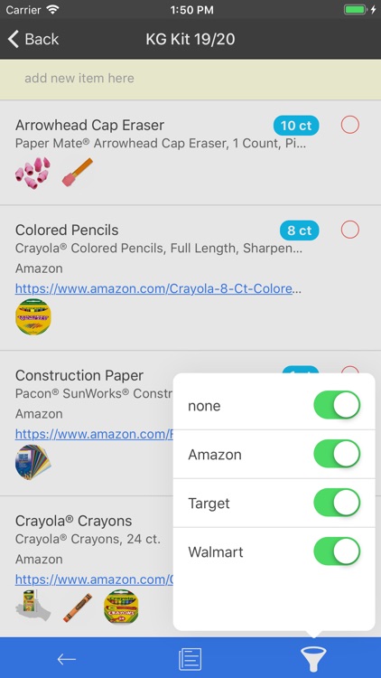 Anywhere Shopping List