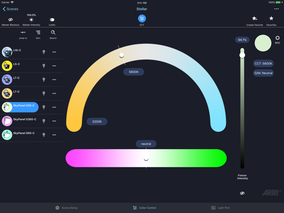 Stellar by ARRI iPad app afbeelding 2