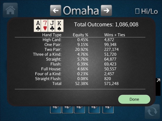 Screenshot #6 pour HORSE Poker Calculator