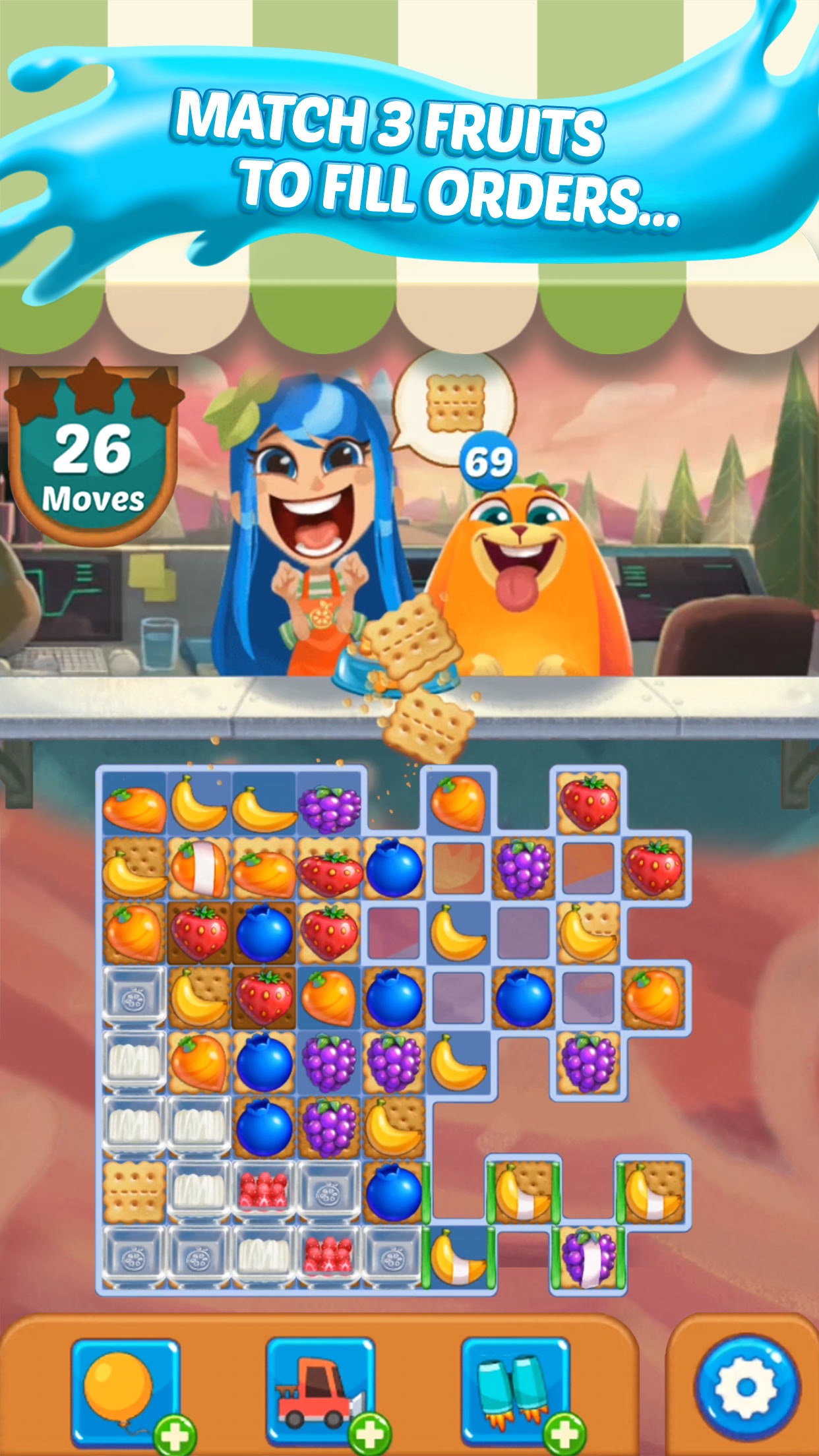 Screenshot 3 of Juice Jam! Match 3 Puzzle Game