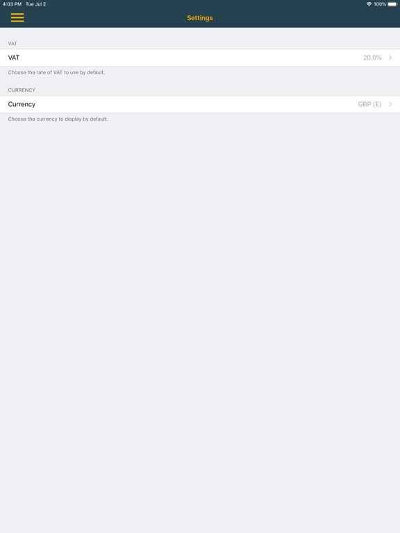 App screenshot