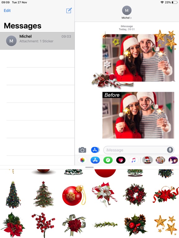 Screenshot #5 pour Christmas Lab - Stickers Image