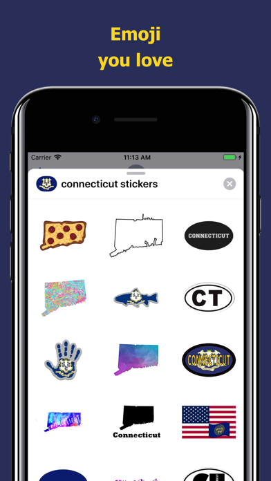 Connecticut emoji & stickers screenshot 2