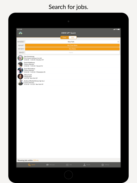 Crew Up iPad screenshot 6 - Business app