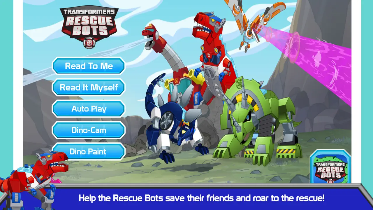Transformers Rescue Bots: Dino iPhone Ekran Görüntüsü 1